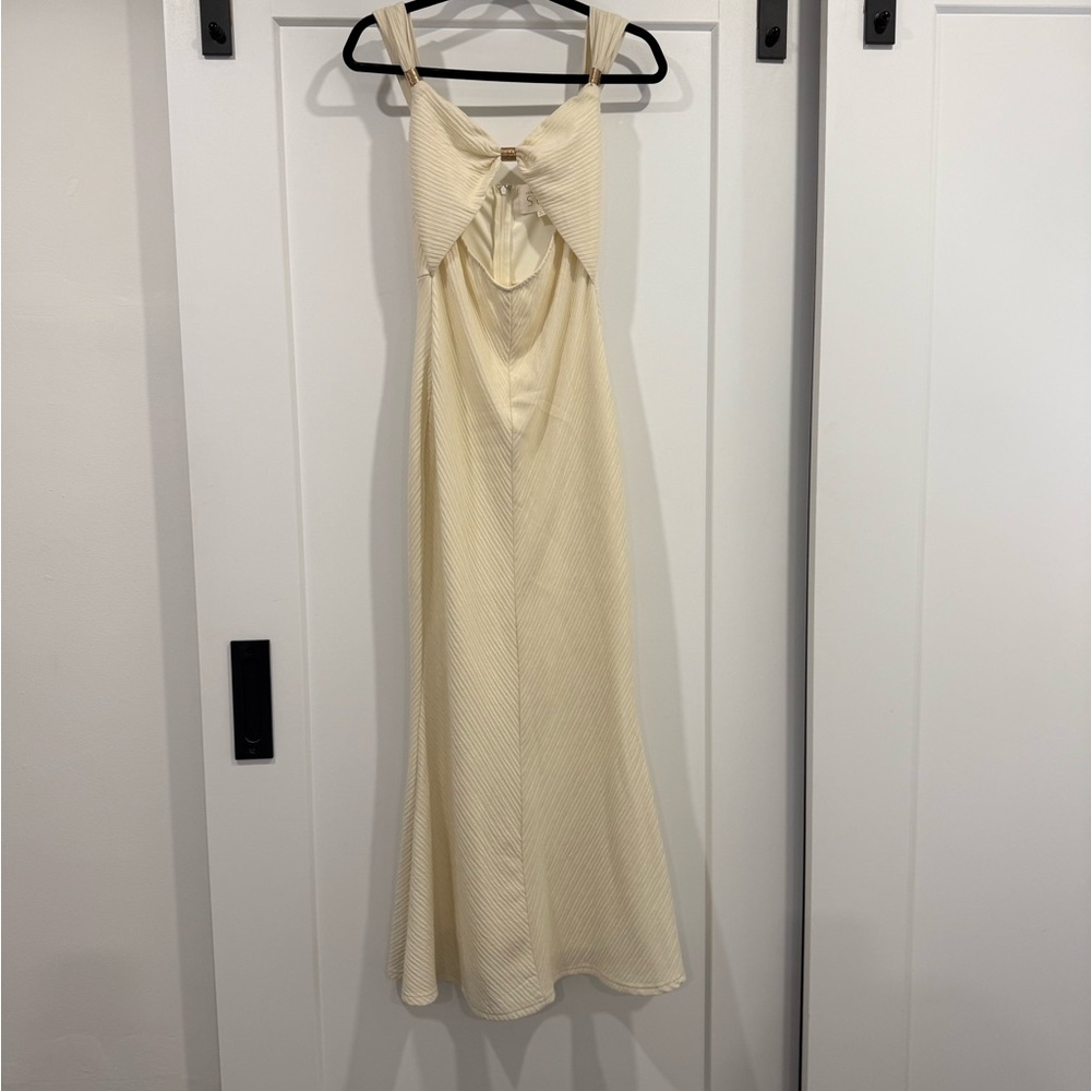 Cream Sleeveless Dress